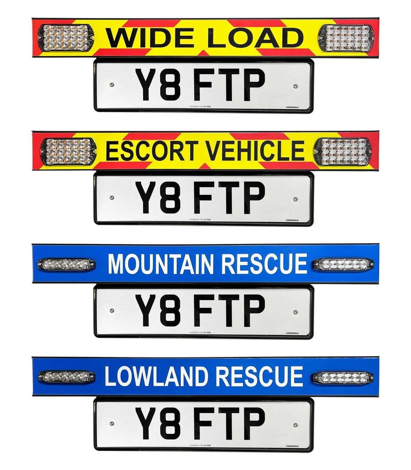 ADVISORY WARNING BOARD - NUMBER PLATE MOUNTED - LARGE - Image 5