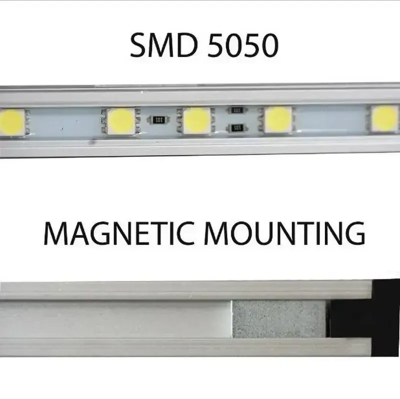 Awning 12V Dimmable LED Camping Light Rigid Strips Amber And White - Image 3
