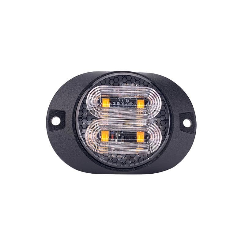 Hazard 4 Round LED Slimline Surface Mount Strobe  - Amber - Image 2