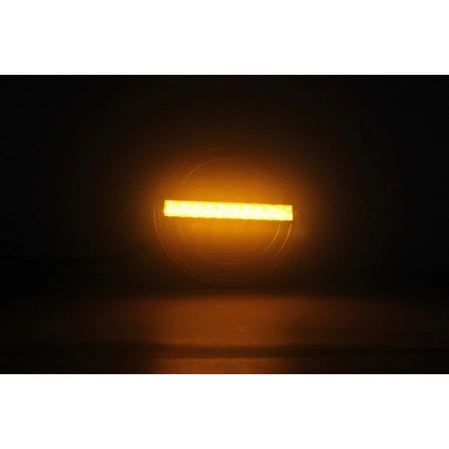 LED Round Tail Lights - Pair - 139mm - Image 3