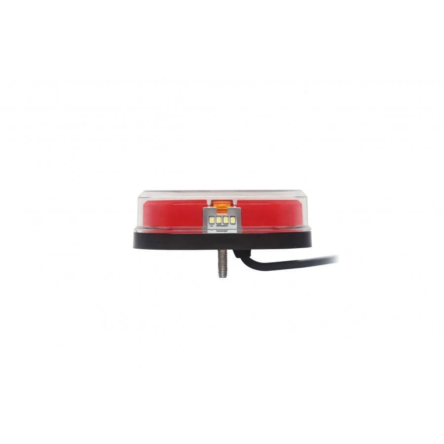 LED Square Tail Lights - Pair - 109mm x 107mm - Image 3