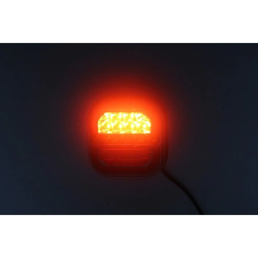 LED Square Tail Lights - Pair - 109mm x 107mm - Image 7