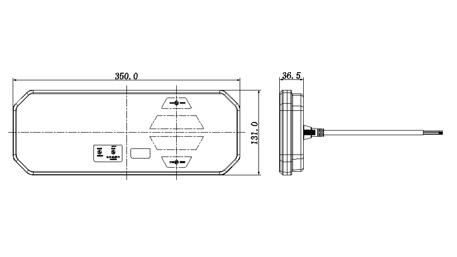 LED Tail Lights - Pair - 350mm x 131mm - Image 4
