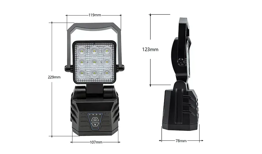 RECHARGEABLE INSPECTION  LIGHT WITH AMBER STROBES - Image 2