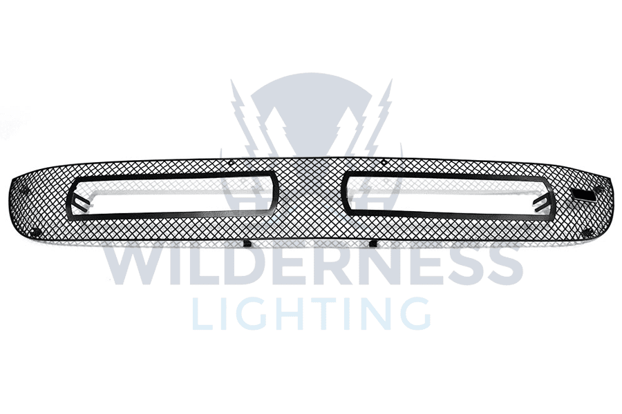 VW Amarok 10-16 Black Mesh Grille + 2 10in Solo Lights - Image 2